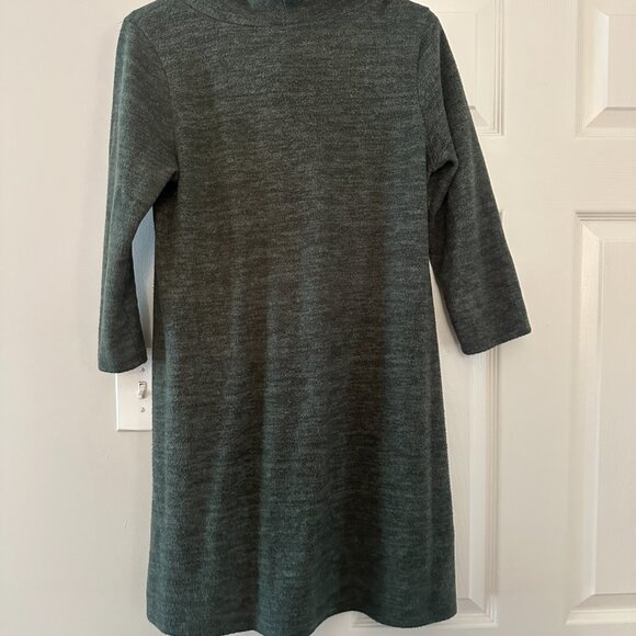 Kalleigh Dark Green Turtleneck Dress - Picture 4 of 5